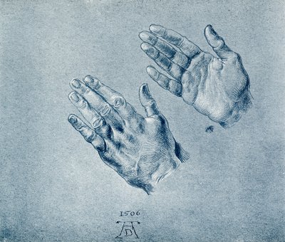 Ruce modlícího se císaře Maxmiliána od Albrecht Dürer