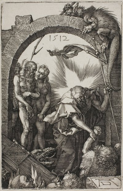 Harrowing of Hell; Kristus v limbu, z The Engraved Passion od Albrecht Dürer
