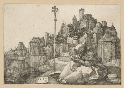 Svatý Antonín čtoucí od Albrecht Dürer