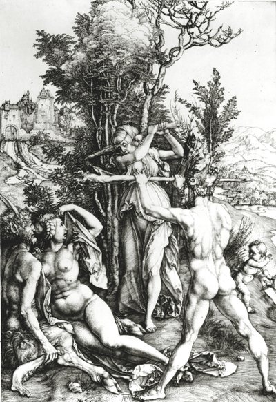 Herkules na křižovatce, 1498 od Albrecht Dürer