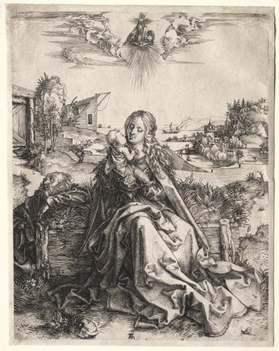 Svatá rodina s motýlem, c. 1495. od Albrecht Dürer