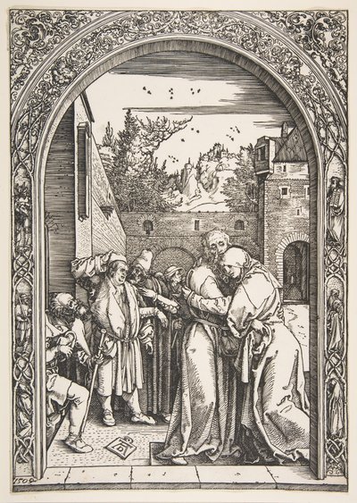 Joachim a Anna u Zlaté brány, ze Života Panny, 1504. od Albrecht Dürer