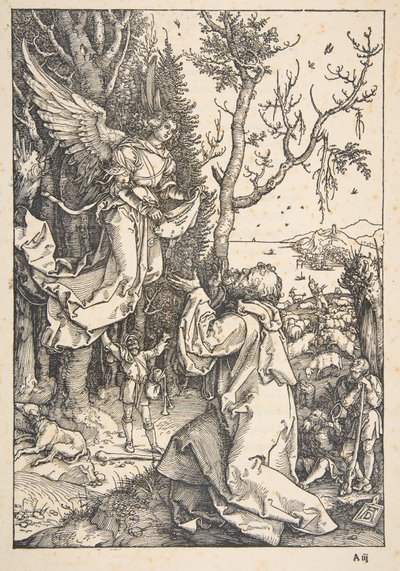 Jáchym a anděl, z „Života Panny Marie“ od Albrecht Dürer