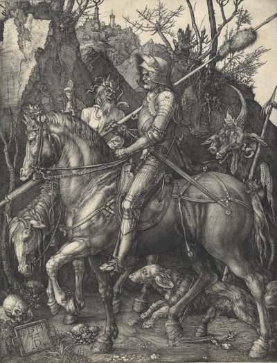 Rytíř, smrt a ďábel, 1513. od Albrecht Dürer
