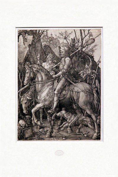 Rytíř, smrt a ďábel od Albrecht Dürer