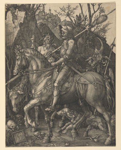Rytíř, smrt a ďábel od Albrecht Dürer