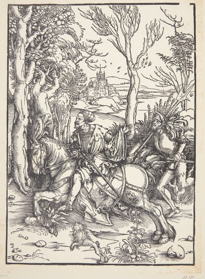 Rytíř a Lansquenet od Albrecht Dürer