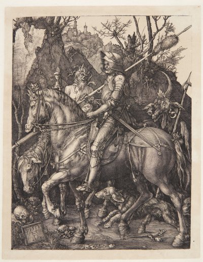 Rytíř, smrt a ďábel od Albrecht Dürer
