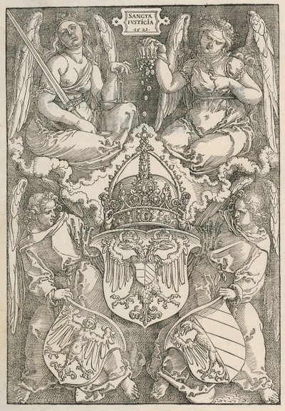 Uzel se štítkem ve tvaru srdce od Albrecht Dürer