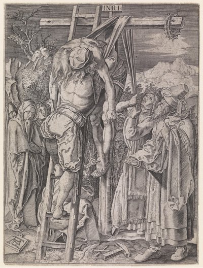 Snímání Krista z kříže od Albrecht Dürer
