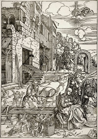 Život Panny Marie: Pobyt Svaté rodiny v Egyptě (Bartsch 90) od Albrecht Dürer
