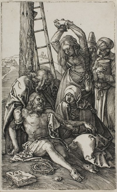 Oplakávání Krista, z Vyrytého umučení od Albrecht Dürer