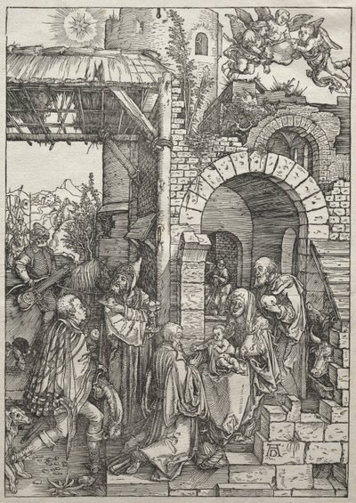 Život Panny Marie: Klanění tří králů od Albrecht Dürer