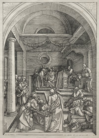 Život Panny Marie: Kristus mezi lékaři od Albrecht Dürer