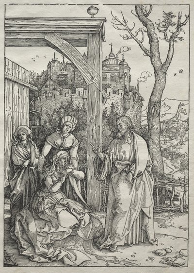 Život Panny Marie:  Kristus se loučí se svou matkou od Albrecht Dürer