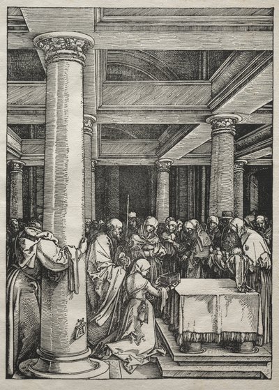 Život Panny Marie: Představení Ježíše v chrámu, 1504-1505. od Albrecht Dürer
