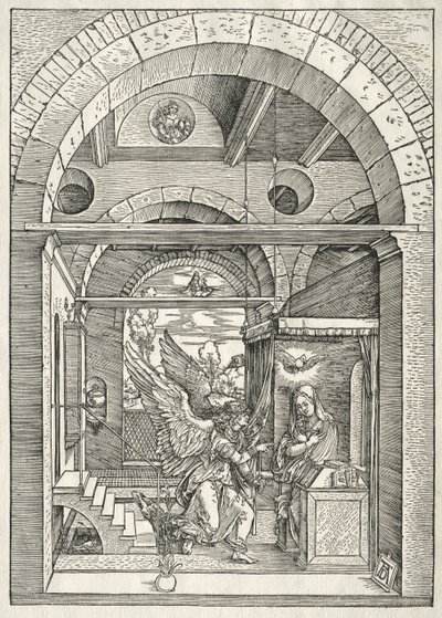Život Panny Marie: Zvěstování, 1504-1505. od Albrecht Dürer