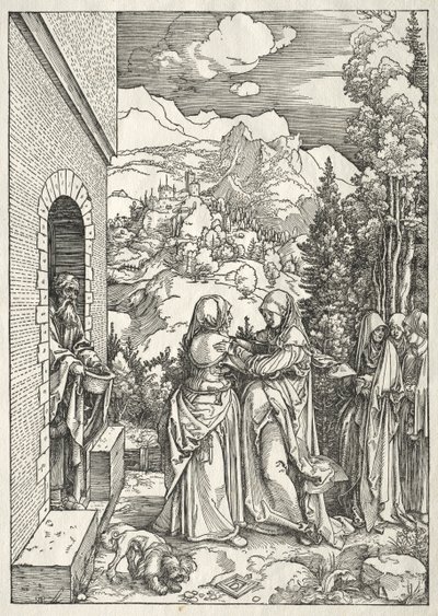 Život Panny Marie: Navštívení od Albrecht Dürer