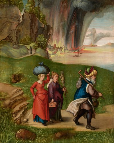 Lot a jeho dcery [reverse] od Albrecht Dürer