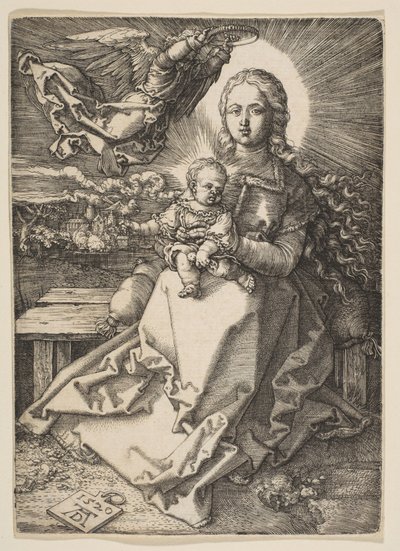 Madonna korunovaná andělem od Albrecht Dürer