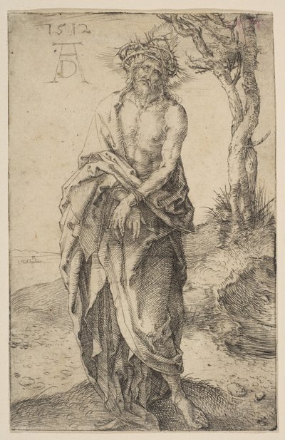 Muž smutku se svázanýma rukama, 1512. od Albrecht Dürer