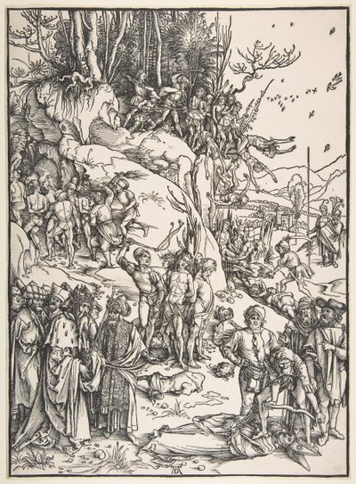 Mučednictví deseti tisíc.n.d. od Albrecht Dürer