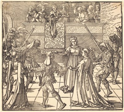 Maškarní tanec s pochodněmi od Albrecht Dürer