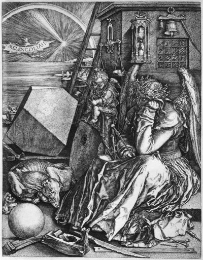 Melancholie, 1514, 1936 od Albrecht Dürer