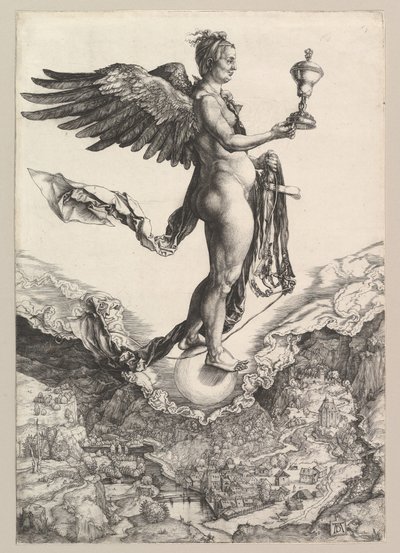 Nemesis The Great Fortune, 1501-2. od Albrecht Dürer