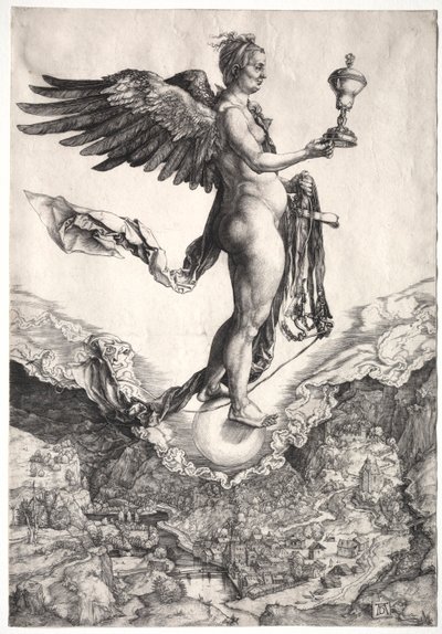 Nemesis, c. 1501-1502. od Albrecht Dürer