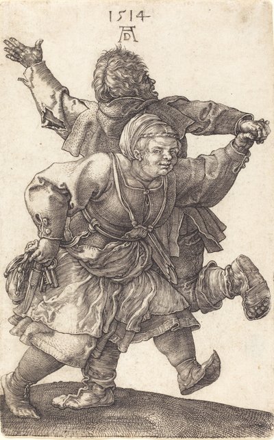 Rolnický párový tanec, 1514. od Albrecht Dürer