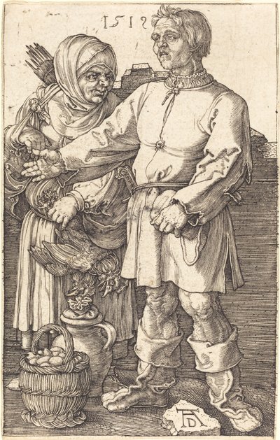Selský pár na trhu od Albrecht Dürer