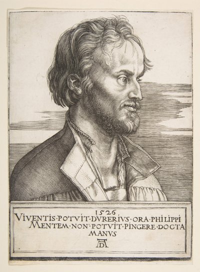 Philip Melanchthon, 1526. od Albrecht Dürer