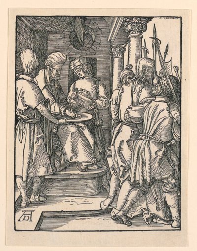 Pilát si myje ruce, ze série Malá vášeň od Albrecht Dürer