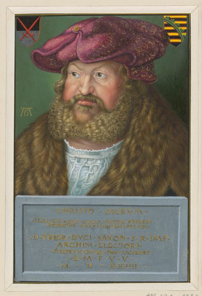 Portrét Fridricha Moudrého, saského kurfiřta od Albrecht Dürer