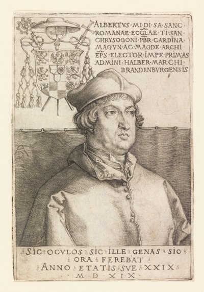 Portrét Albrechta Braniborského od Albrecht Dürer