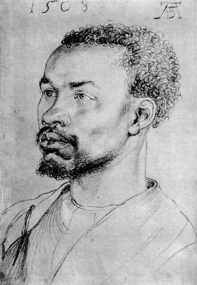 Portrét černého, 1508, 1936 od Albrecht Dürer