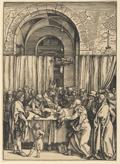 Odmítnutí Jáchymovy oběti, ze Života Panny Marie od Albrecht Dürer
