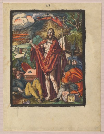 Auferstehung, aus "Die kleine Holzschnittpassion" od Albrecht Dürer