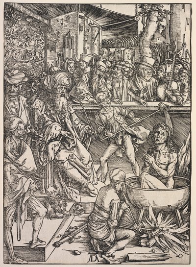 Zjevení svatého Jana: Umučení svatého Jana od Albrecht Dürer