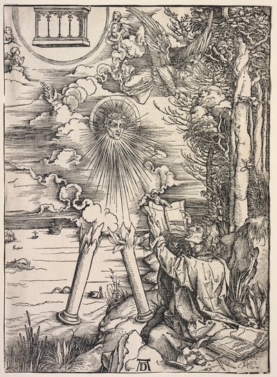 Zjevení svatého Jana: Svatý Jan hltající knihy, 1511. od Albrecht Dürer
