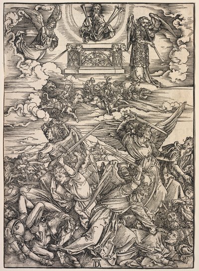 Zjevení svatého Jana: Čtyři ničitelé andělé, 1511. od Albrecht Dürer