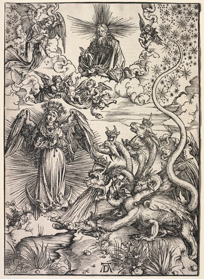 Zjevení svatého Jana: Žena oděná sluncem od Albrecht Dürer