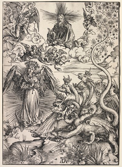 Zjevení svatého Jana: Žena oděná sluncem, 1511. od Albrecht Dürer