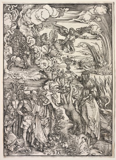 Zjevení svatého Jana: Babylonská žena, 1511. od Albrecht Dürer