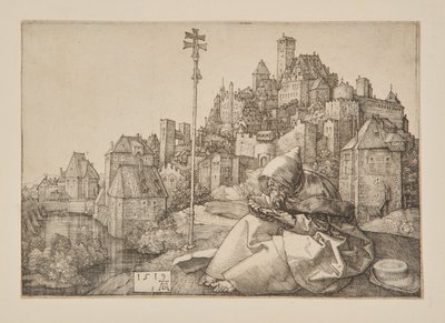 Svatý Antonín čtoucí od Albrecht Dürer