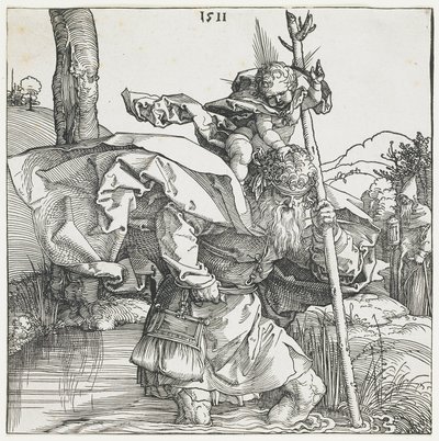 Svatý Kryštof od Albrecht Dürer