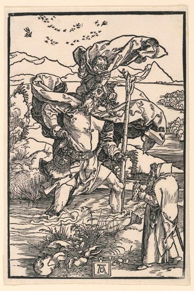 Svatý Kryštof od Albrecht Dürer