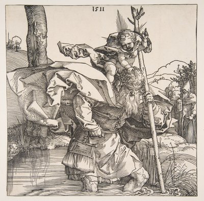 Svatý Kryštof od Albrecht Dürer