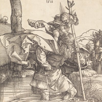 Svatý Kryštof, 1511. od Albrecht Dürer